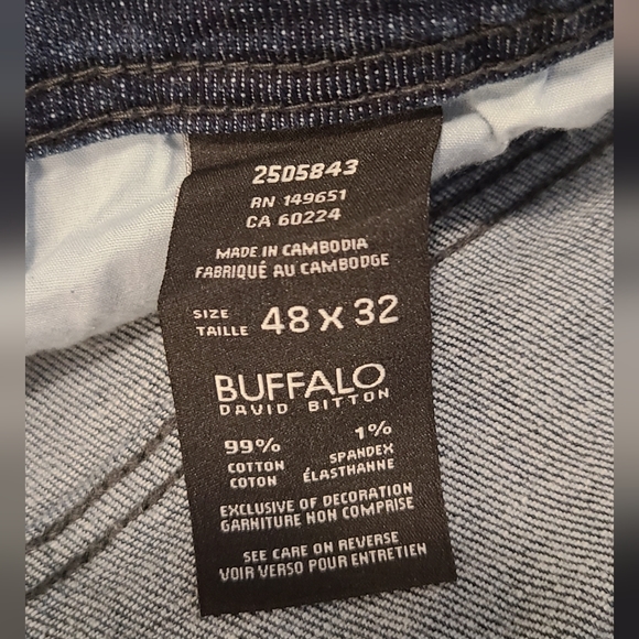 New! BUFFALO David Bitton jeans Men size 48 - Picture 4 of 5